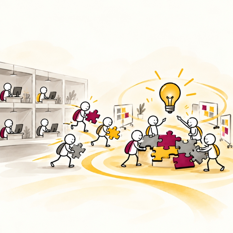 Beitragsbild: Die besten Teams stehen in keinem Organigramm.​